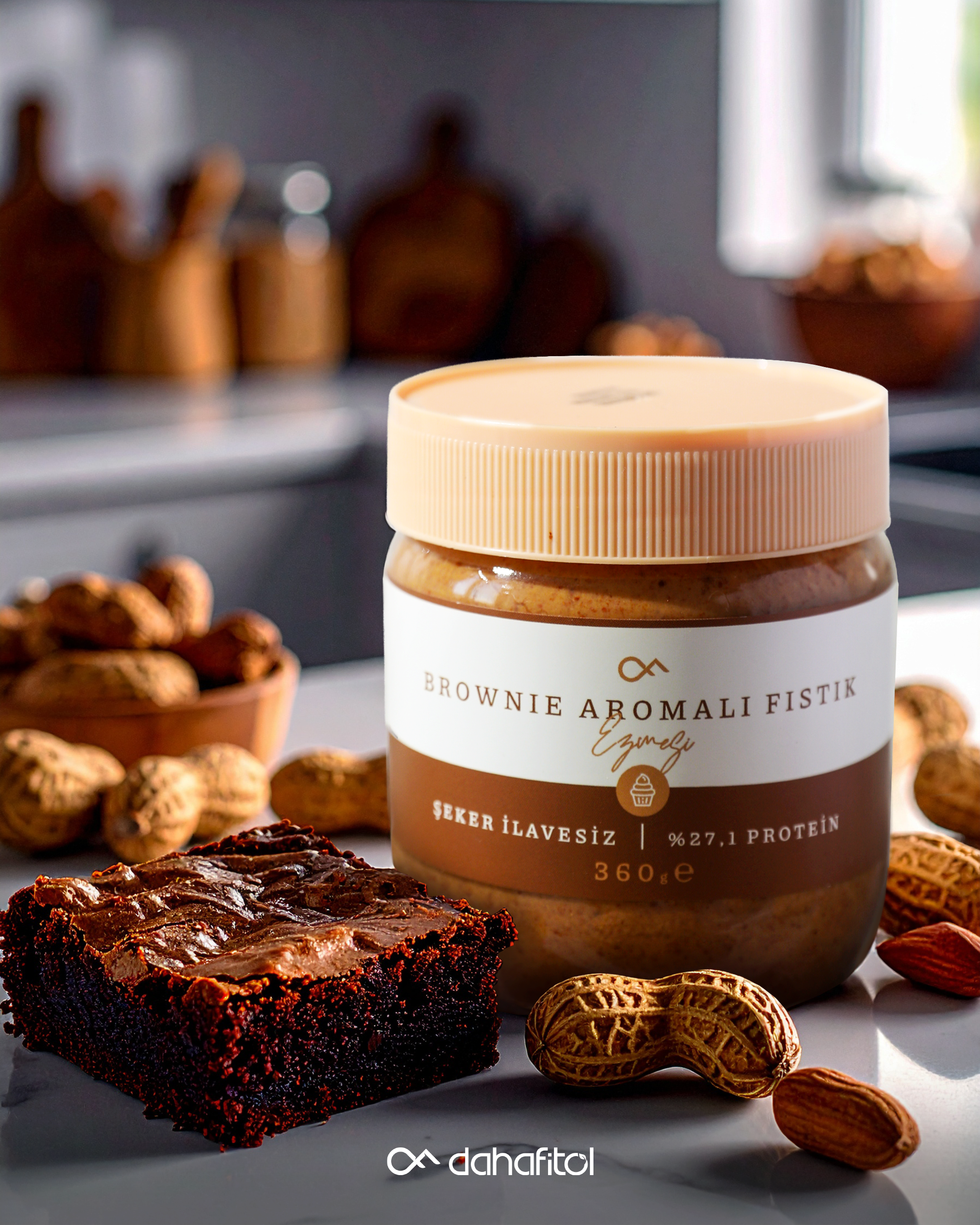 Brownie Aromalı Fıstık Ezmesi 360 GR