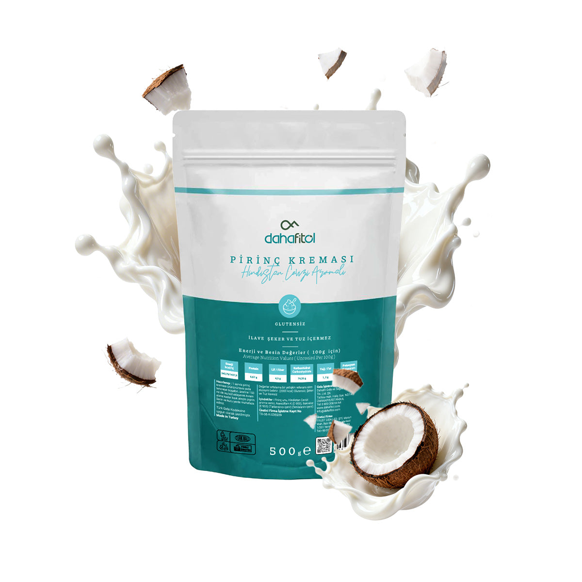 Hindistan Cevizi Aromalı Pirinç Kreması 500 GR