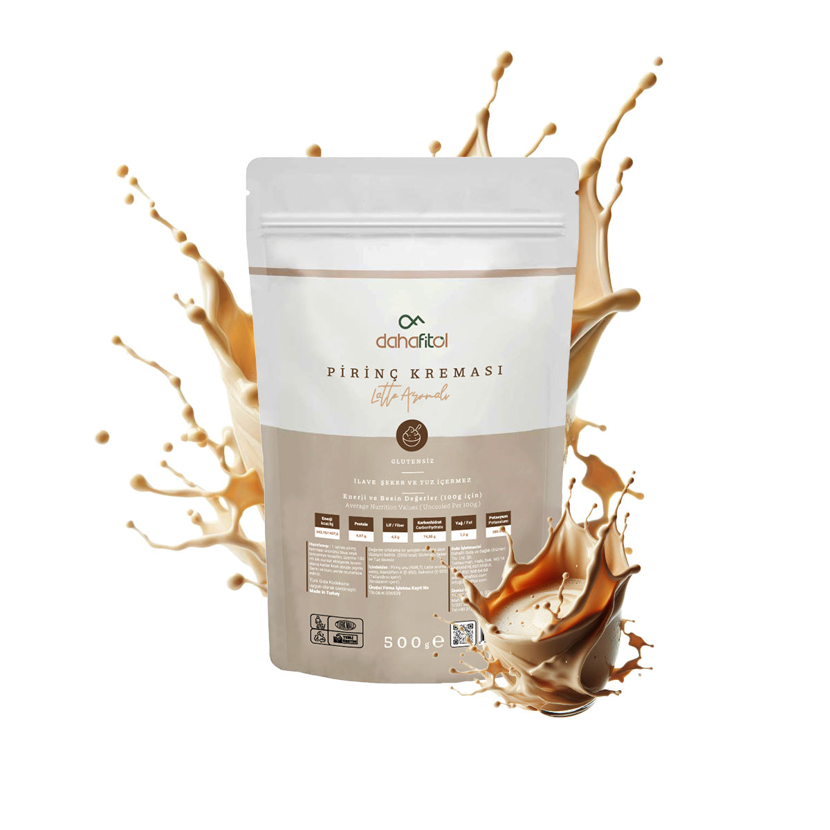 Latte Aromalı Pirinç Kreması 500 GR