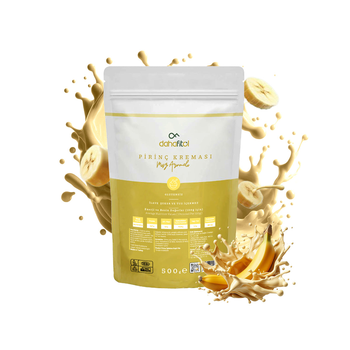 Muz Aromalı Pirinç Kreması 500 GR