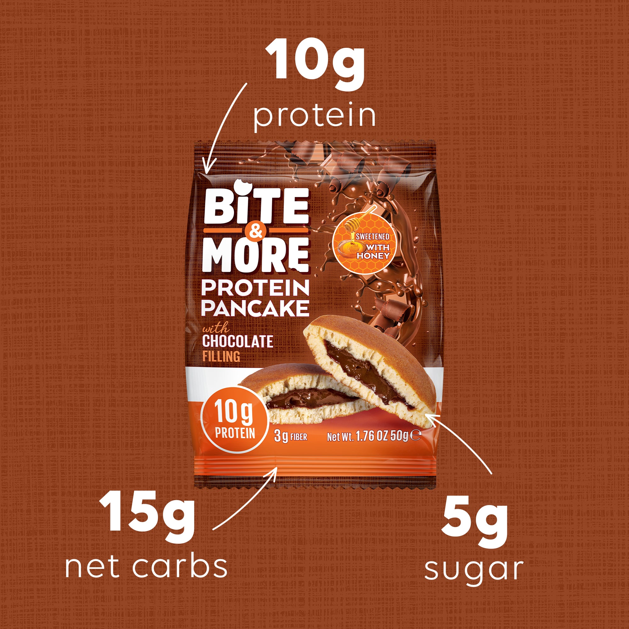 Bite & More Protein Pancake 50 GR - Chocolate Cream