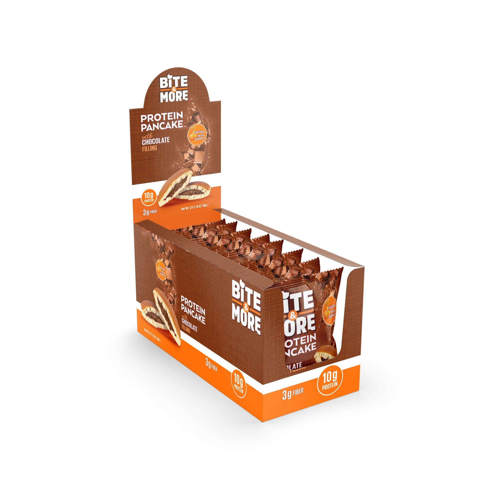 Bite & More Protein Pancake 50 GR - Chocolate Cream 12 Adet
