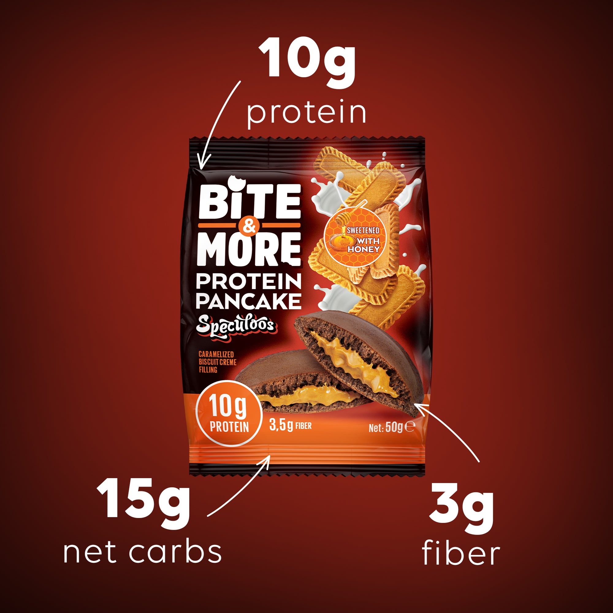 Bite & More Protein Pancake 50 GR - Speculoos
