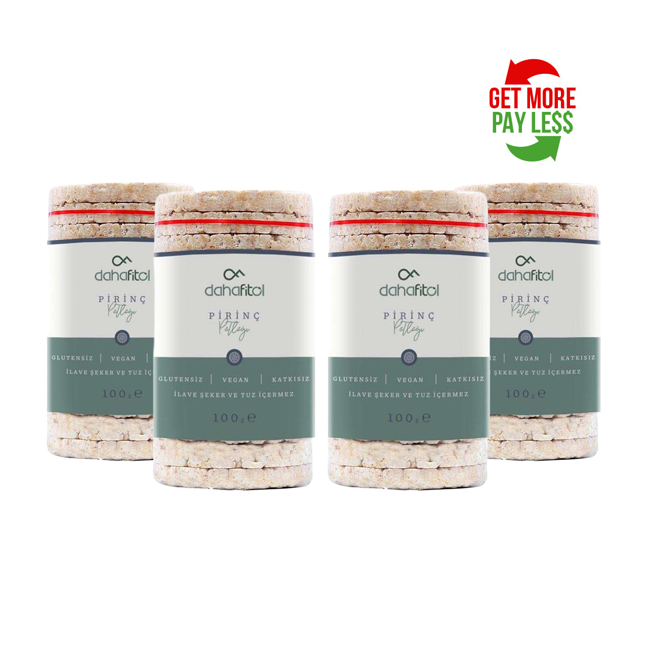 Pirinç Patlağı Sade 100 GR 4'lü