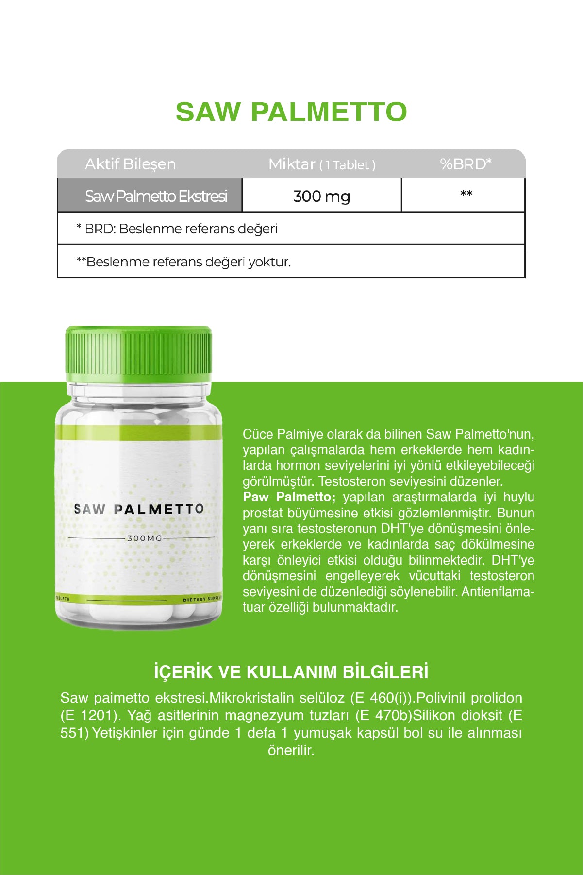 Saw Palmetto 45 Tablet