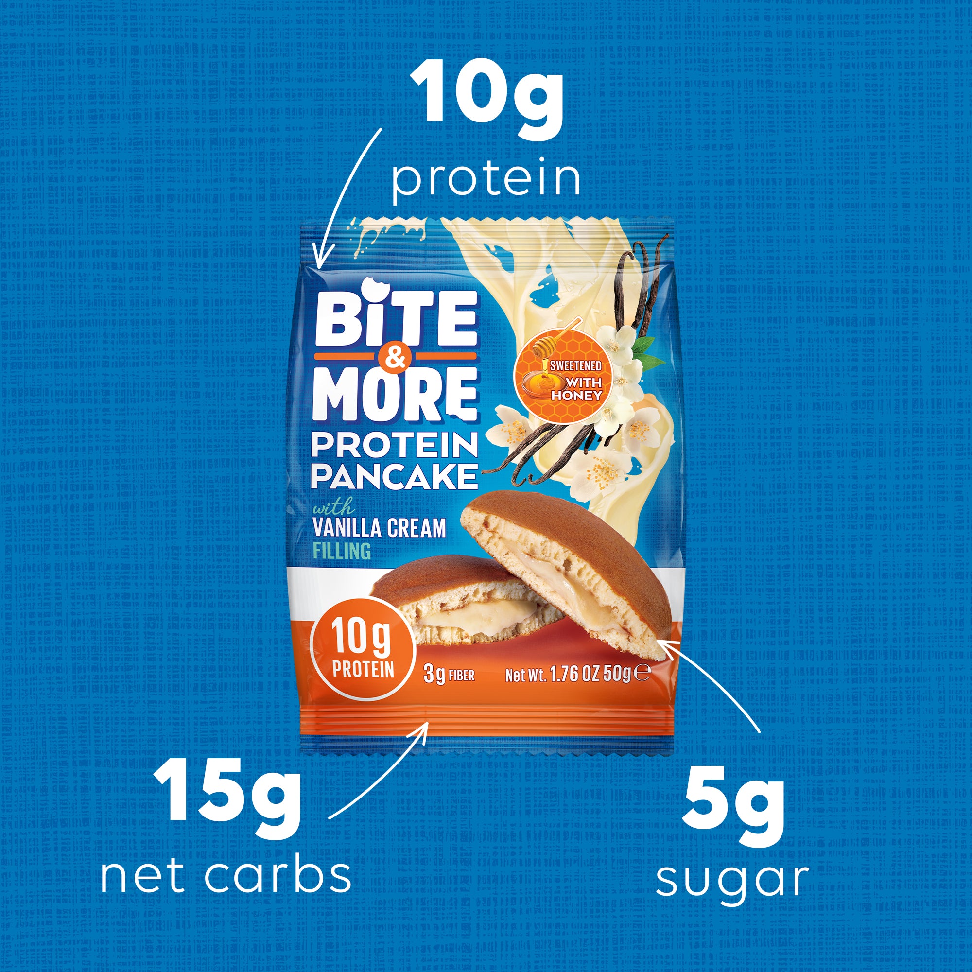 Bite & More Protein Pancake 50 GR - Vanilla Cream