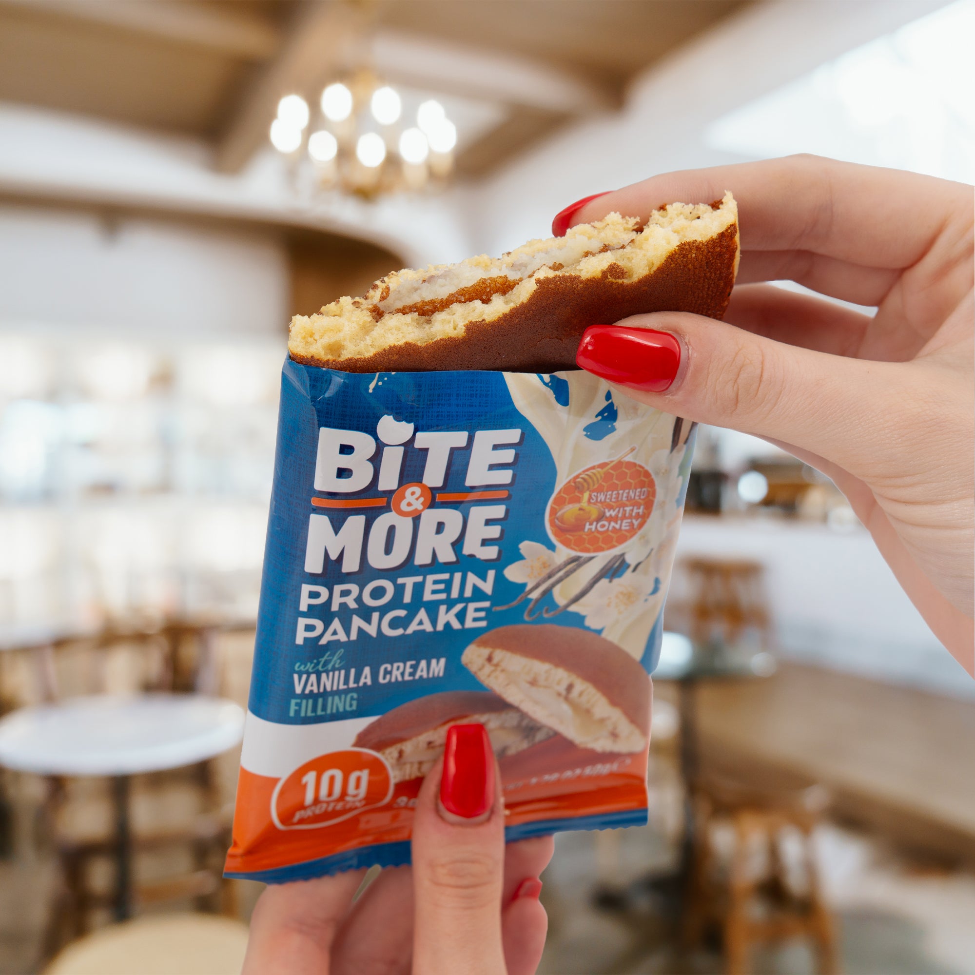 Bite & More Protein Pancake 50 GR - Vanilla Cream - 12 Adet