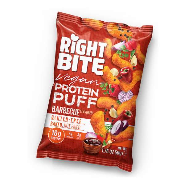 Bite & More Proteinli Vegan Cips 50 GR - Barbecue