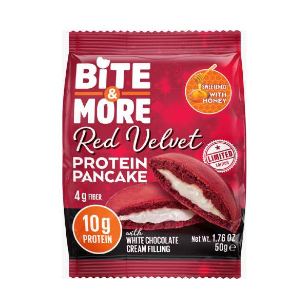 Bite & More Protein Pancake 50 GR - Red Velvet