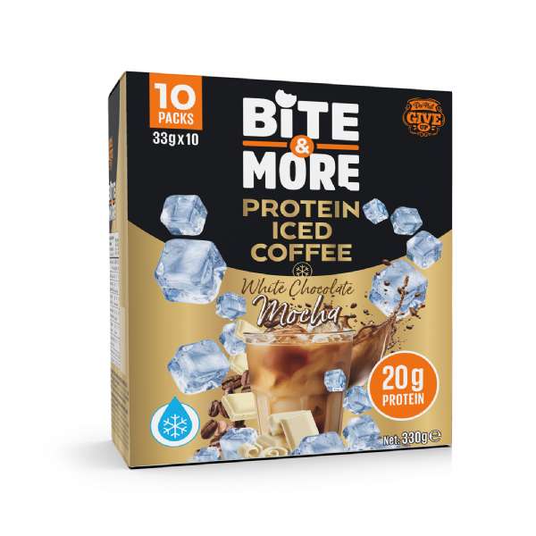 Bite & More Protein Iced Coffee 33 GR - White Chocolate Mocha - 10 Adet