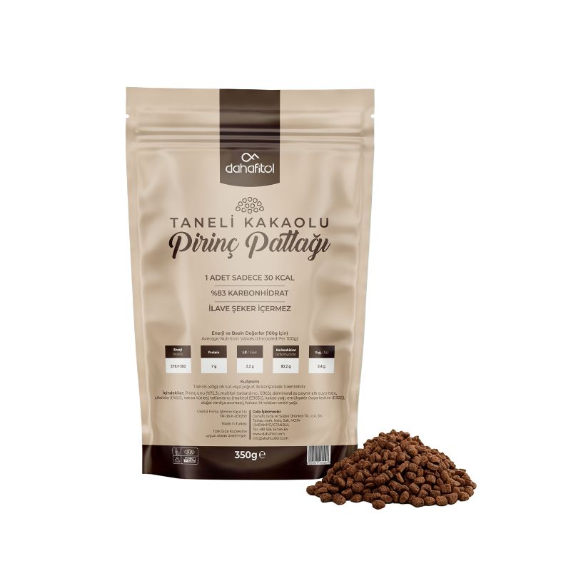 Taneli Kakaolu Pirinç Patlağı 350 GR