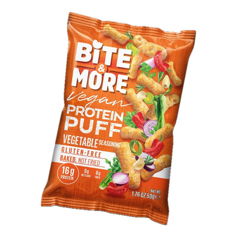 Bite & More Proteinli Vegan Cips 50 GR - Vegetable